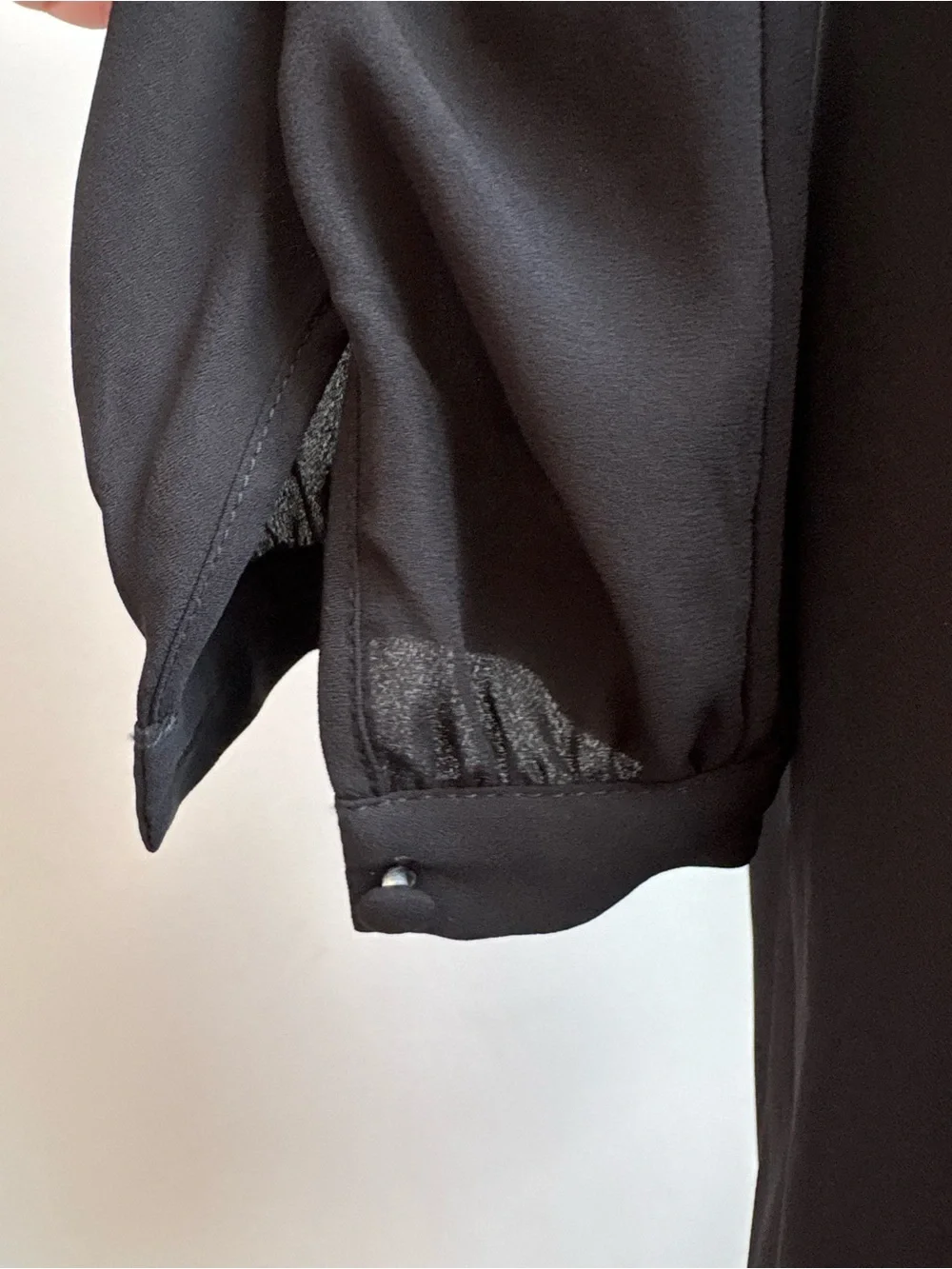 Banana Republic Black Faux Wrap Tie Waist Dress Petite 2P NWT